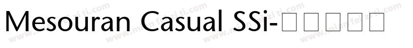 Mesouran Casual SSi字体转换